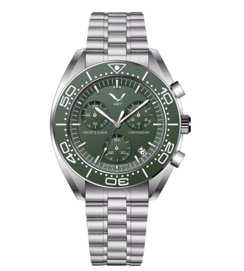 Business Multi-function Chronograph Watch Luminous Water-resistant With A Sapphire Crystal Glass Dial