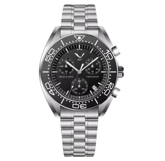 Business Multi-function Chronograph Watch Luminous Water-resistant With A Sapphire Crystal Glass Dial